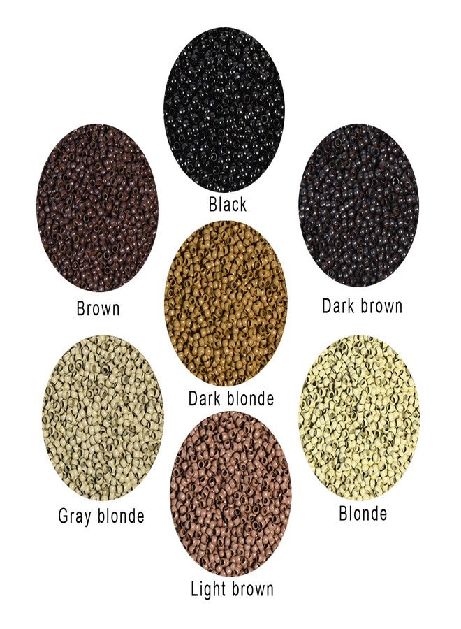 ياتشيو 500 قطعة من حلقات النانو 3.0 مم، خرز دقيق، بطانة غير سيليكونية، حلقات نحاسية لوصلات الشعر الطرفية ووصلات الشعر اللامعة (أسود) - Image 3